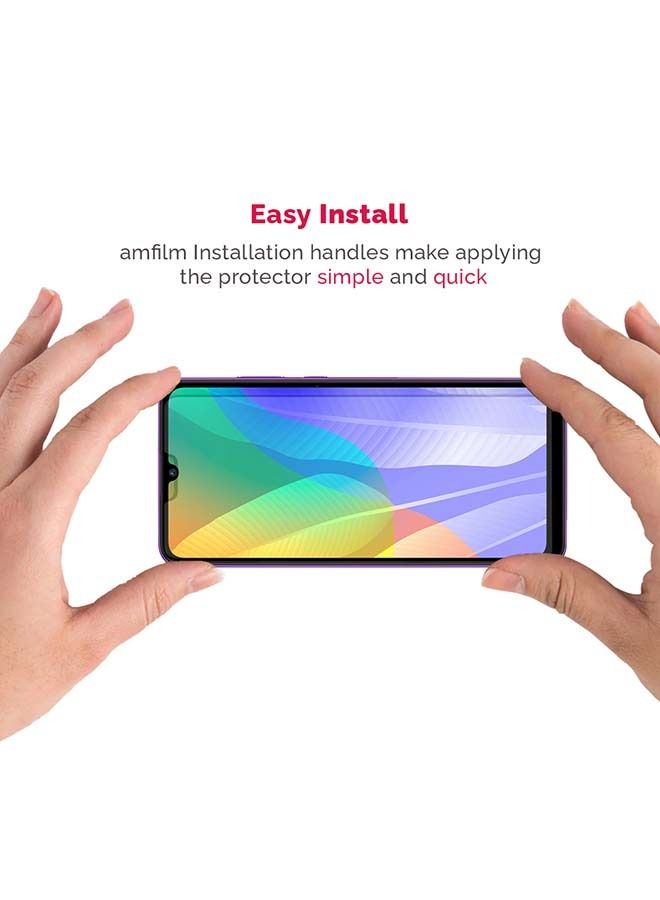 Tempered Glass Screen Protector For Huawei Y6P Clear - Image 2