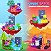 ORZbb 150PCS Magnetic Blocks Magnetic Tiles Building Sensory Montessori Toys Games for 3 4 5 6 7 8 9 10 11 12 13 Year Old Boys Girls Halloween Christmas Birthday Gifts - Image 4