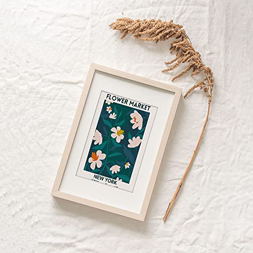 Canssape Flower Market Poster Prints Set of 4 Abstract Wall Art Prints 8"x10" Flower Wall Art Poster for Wall Decor Aesthetic Posters for Livingroom (Without Frame) - Image 4