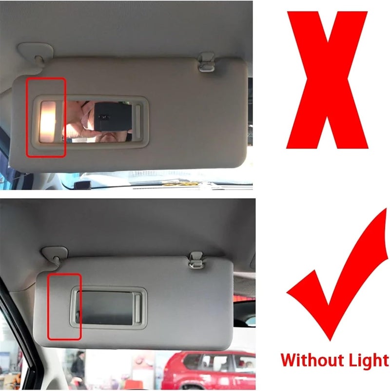 Wivplex Car Sun Visor with Mirror for Nissan Tiida - Image 5