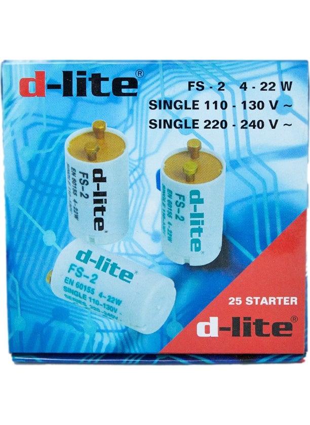 D-Lite 4X22W 130V Single 230V Double Fs2 Starter  - Image 2