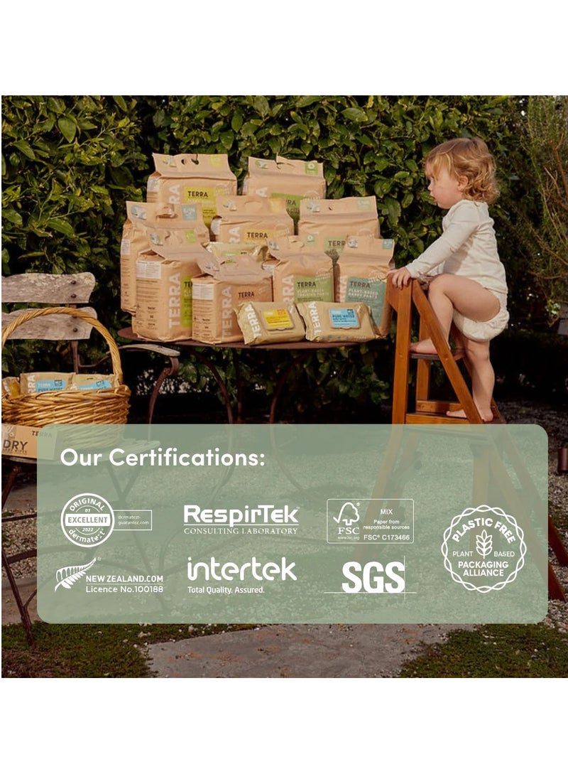 Terra - Bamboo Baby Wipes With Kiwifruit Extract  And Pure New Zealand Water 100 Percent Biodegradable - Bamboo Fiber Unscented Baby Wipes for Sensitive Skin (Pack of 12) - Image 1