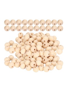 Natural Wooden Beads, Natural Round DIY Wooden Beads, Curtain Beads Rosary Beads for Family Friends Necklaces Necklaces (16mm-40pcs)