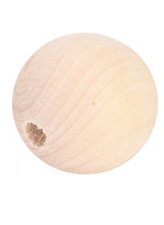 AIWANTO Natural Wooden Beads, Natural Round DIY Wooden Beads, Curtain Beads Rosary Beads for Family Friends Necklaces Necklaces (16mm-40pcs)  - Image 5