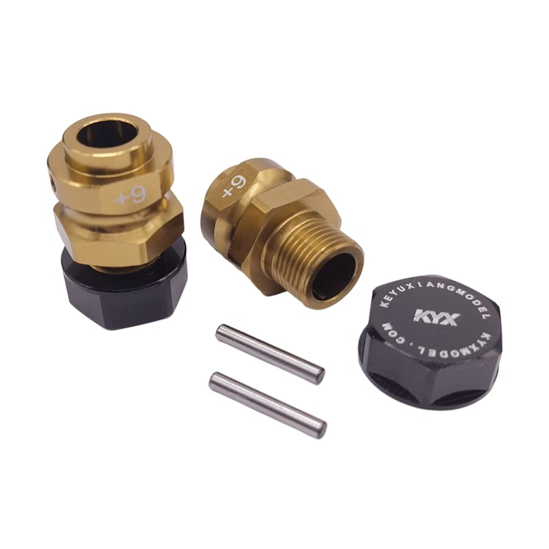 KYX Racing Aluminum 17mm Wheel Hex 9mm Offset Extension Upgrades Accessories for 1/7 1/8 RC Crawler Car Arrma Karton Fireteam Notorious Outcast Talion - Image 2