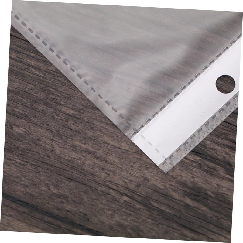 100 Pcs A4 Clear Sheet Protectors 11 Hole Document Folder Sleeves For Office File Organizing - Image 3