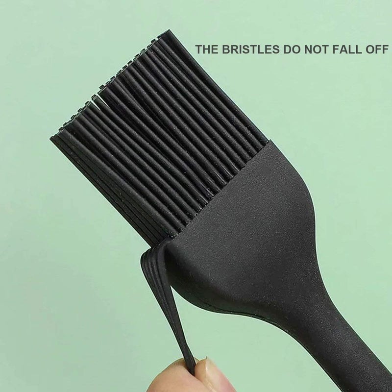 Baskety Silicone NonStick Heat Resistant Spatula Multi Purpose Tools for Kitchen Cooking Set of 2 BlackSilicone Basting Brush 21cm - Image 4