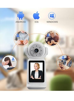 Generic 360° WiFi Smart Security Camera with Two-Way Video Call – Full HD Night Vision, Motion Tracking, V380 Pro App Control, Paid Cloud Storage, Infrared & Dual-Core LED Lights, Wireless Pan-Tilt Indoor Camera  - Image 2