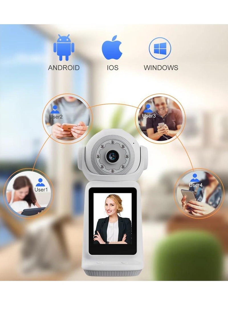 Generic - 360° WiFi Smart Security Camera with Two-Way Video Call – Full HD Night Vision, Motion Tracking, V380 Pro App Control, Paid Cloud Storage, Infrared & Dual-Core LED Lights, Wireless Pan-Tilt Indoor Camera - Image 1