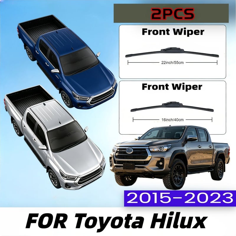 All Season Windshield Wiper Blades 22 16 Inch for Toyota Hilux 2015-2023 Streak Free Driving - Image 2