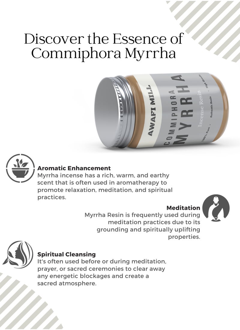 Awafi Mill - Awafi Mill Myrrh Resin Incense | Pure Aromatic Resin for Calming and Atmosphere Enrichment - Image 1