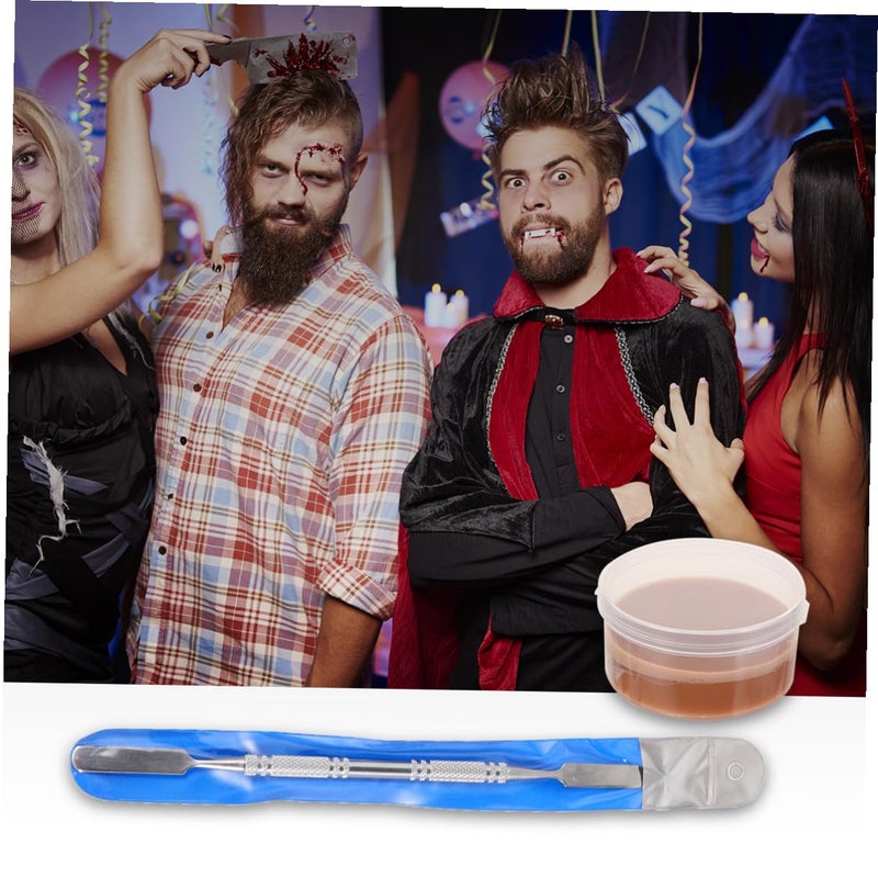 Special Effects Wax Kit 4 Pieces Halloween Fake Scars Makeup Set For Face Painting - Image 5