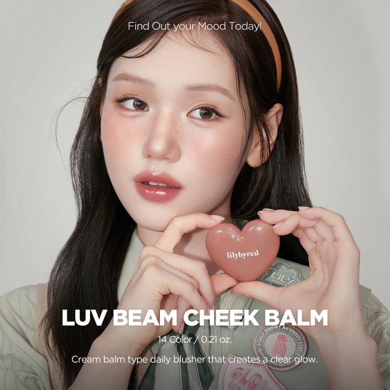 lilybyred Luv Beam Cheek Balm | Heart-Shaped Korean Cream Blush, Semi-Matte Finish, Long-Lasting, Blendable & Buildable, Soft Creamy Texture, Lightweight, Natural Flush, 0.12 oz. (04 Heart Attack Red) - Image 2