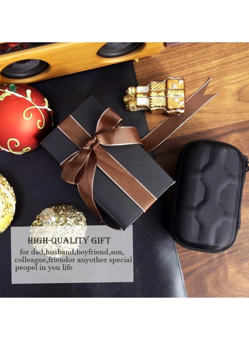 صندوق لفافات سفر للساعات لساعتين، منظم صندوق الساعات، حامل عرض تخزين محمول للساعات الكبيرة حتى 60 مم - Image 5