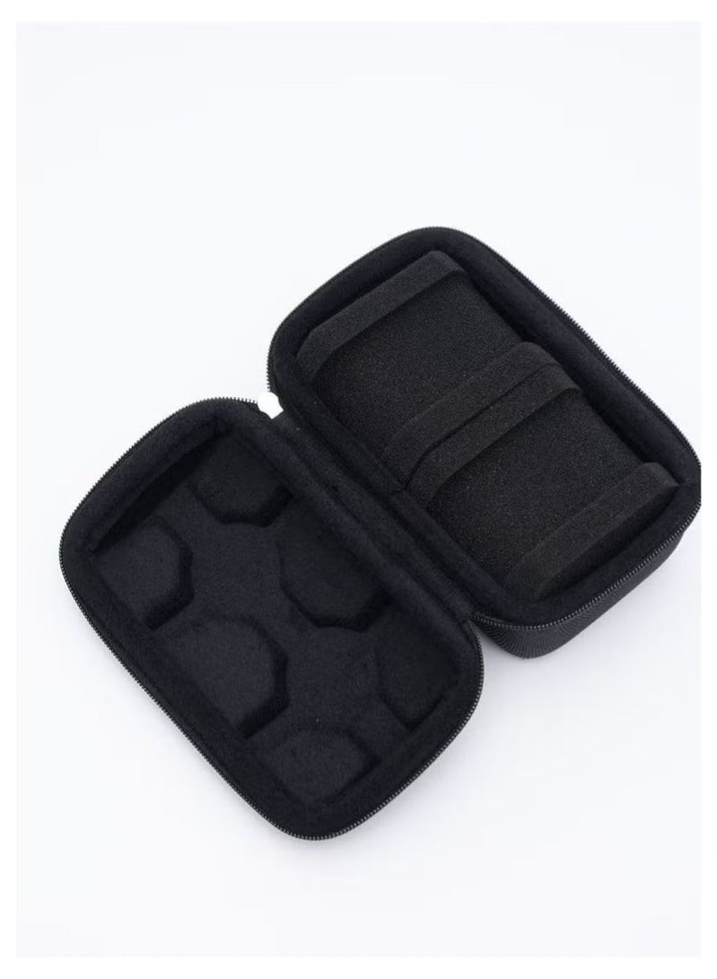 صندوق لفافات سفر للساعات لساعتين، منظم صندوق الساعات، حامل عرض تخزين محمول للساعات الكبيرة حتى 60 مم - Image 4