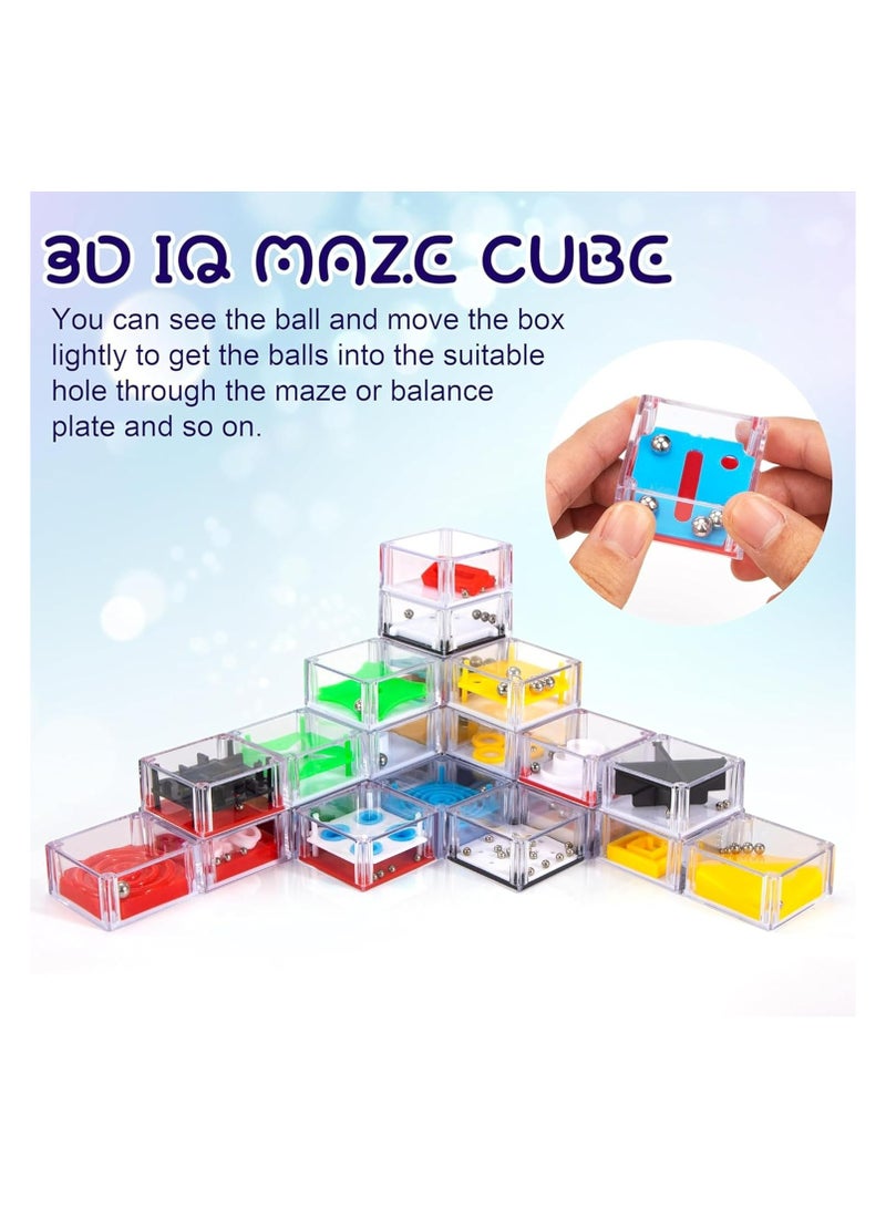 24 Pack Mini Maze Puzzle Games for Kids  Adults | Brain Teaser Fidget Toys | Stocking Stuffers, Party Bag Fillers, Travel Toys, Autism Sensory Game, Puzzle Cube for Stress Relief  - Image 2