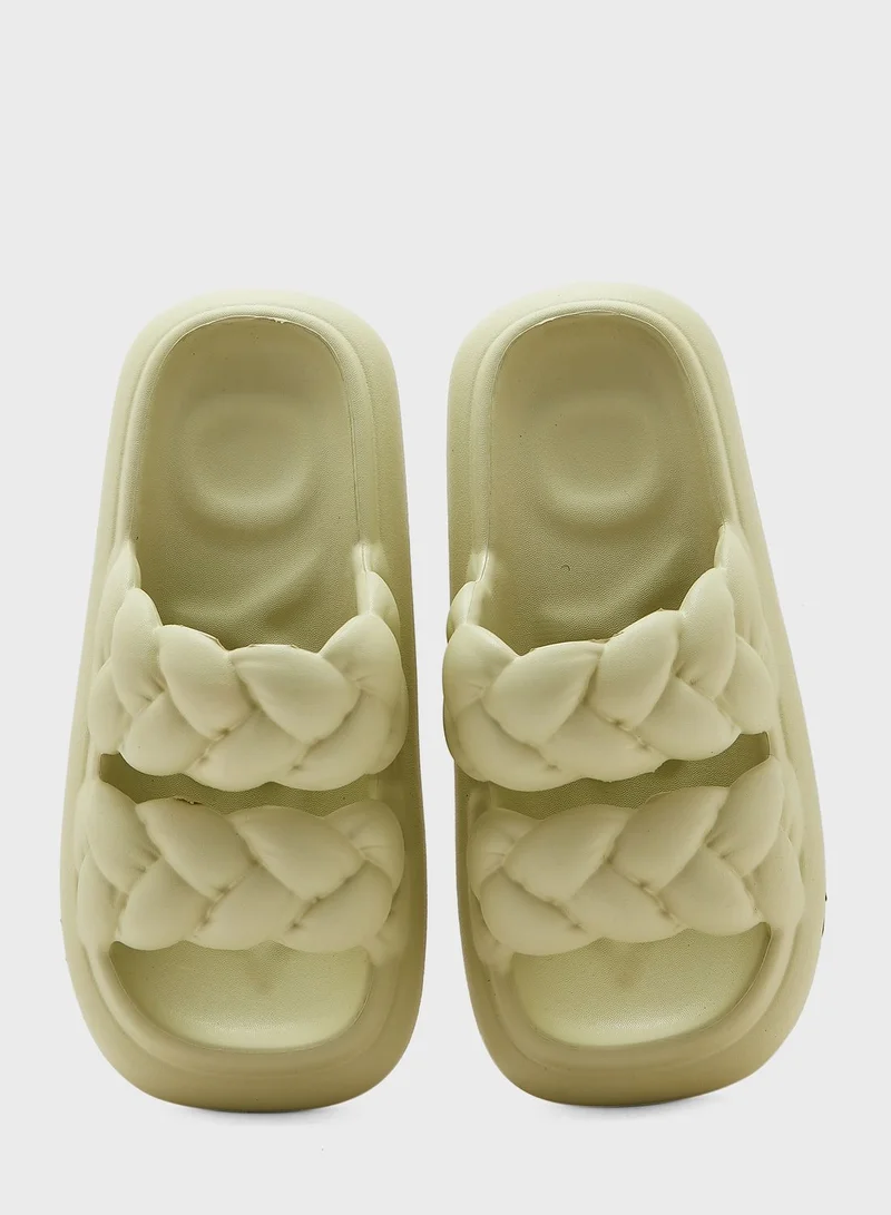 Ginger Double Woven Slides