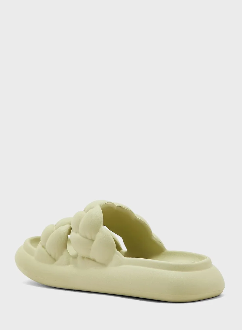 Ginger Double Woven Slides