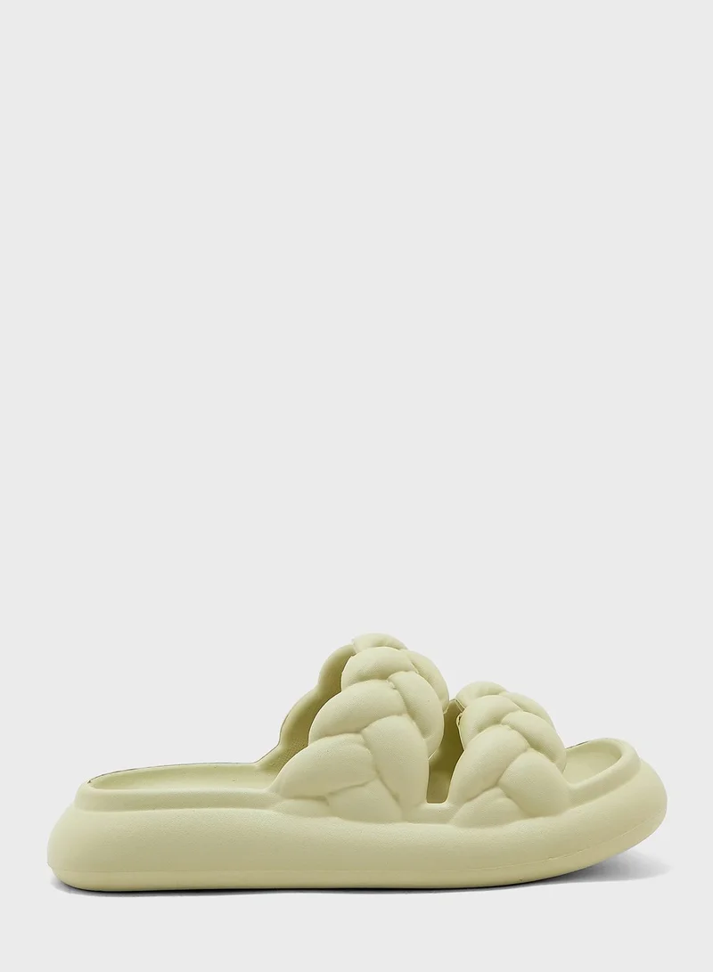 Ginger Double Woven Slides