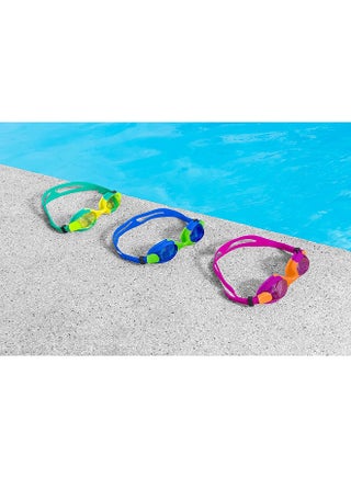 Bestway, Lightning Pro Swimming Goggles for Kids Anti Fog UV Protection Swim Glasses Adjustable Strap Leak Proof Pool Goggles Assorted Colors 1 Pc Color May Vary - view 3