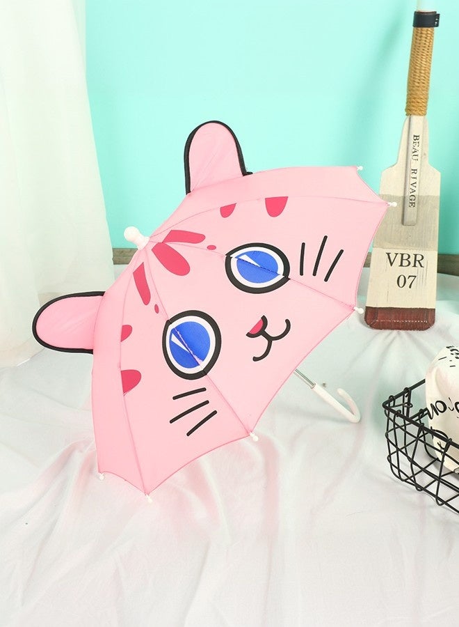 1 قطعة ، مظلة أطفال (وردية) ، مظلة كرتونية ، معدات مطر للطلاب ، مظلة فتح وإغلاق تلقائية ، مظلة للأطفال ، مظلة مانعة لتسرب الماء ، مظلة أطفال ، مناسبة للسفر ، مدرسة. - Image 1