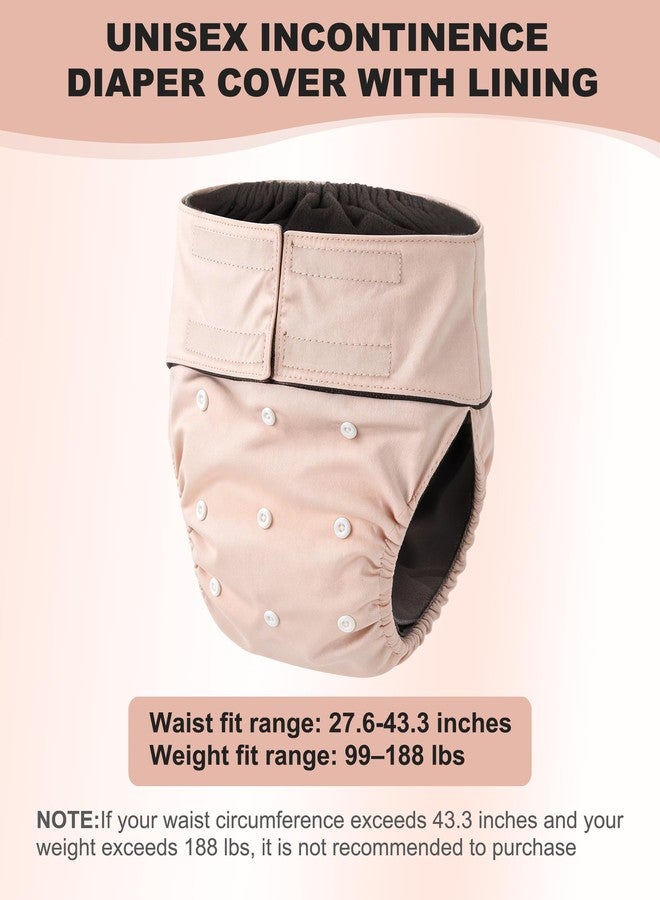 ZINGTERRA Adjustable Adult Cloth Diaper Covers with Absorbent Liner,Reusable Incontinence Pads,Waterproof Pants,Universal Pad for Women Men for Urinary Leakage,Washable Diaper Underwear（for 99–188 lbs - Image 4