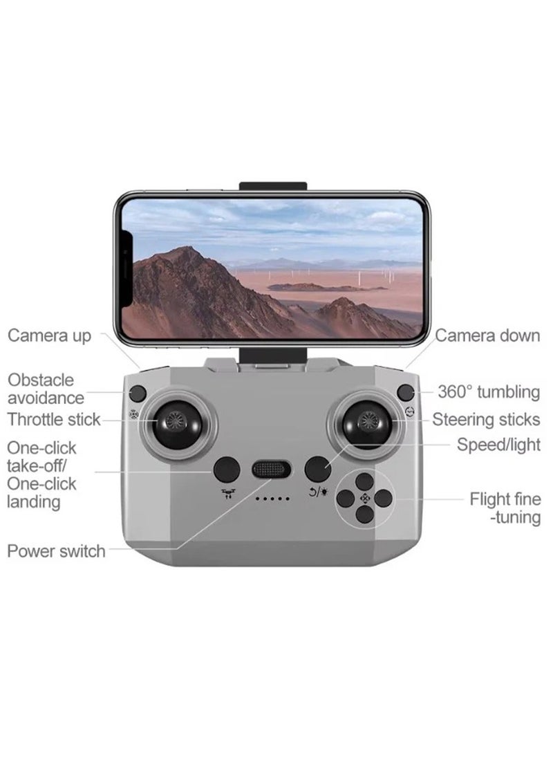 Kids Fun Drone 2 – Easy-to-Fly Beginner Drone with 180° HD Camera, Obstacle Avoidance, 24-Min Flight Time, APP Control, Night LED Lights, Gesture Selfie & More – Perfect Gift for Kids & New Pilots