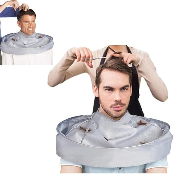 Arkit Arkit Hair Cutting Cloak Beard Shaving Umbrella Waterproof Cape Barber Home Salon Haircut Hairdresser Apron Cloth for Adult Women Men Kids - Image 1