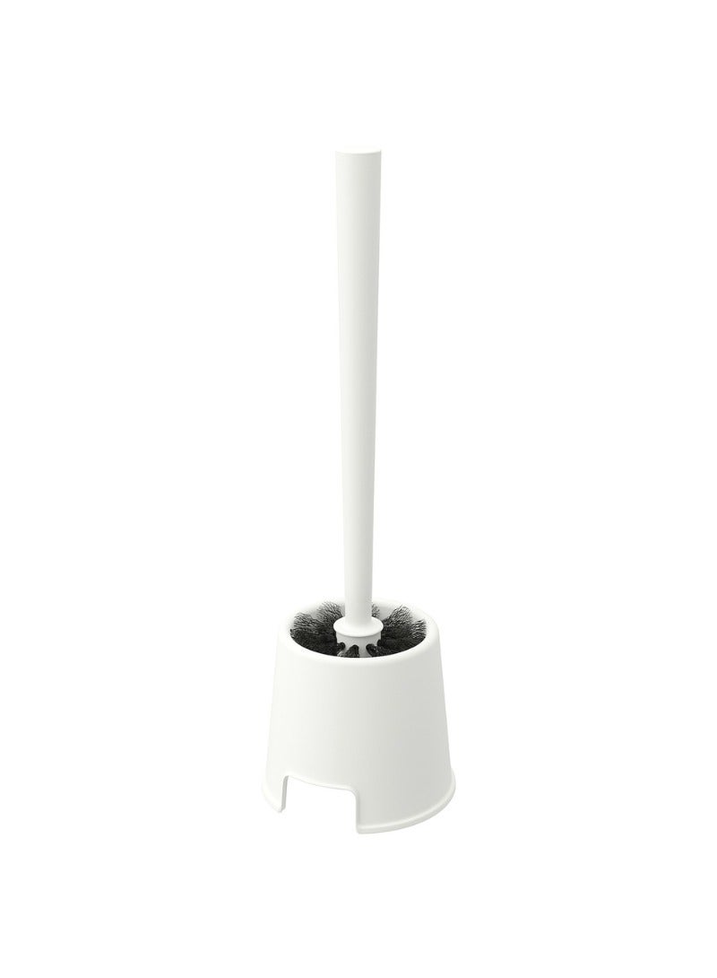 Toilet Brush with Holder – White | Simple & Functional - Image 1