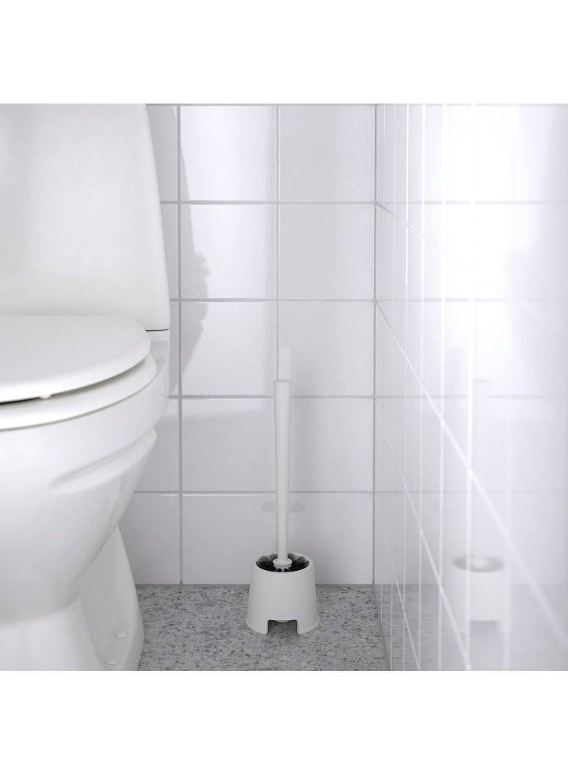 Toilet Brush with Holder – White | Simple & Functional - Image 2