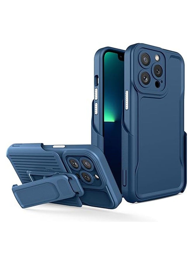 general iPhone15 Pro Max/15 Plus/15 Pro/15 Compatible Phone Case with Clip, with Integrated 360° Swivel Ring Bracket, Detachable Protective Case, Belt Jacket with Bracket