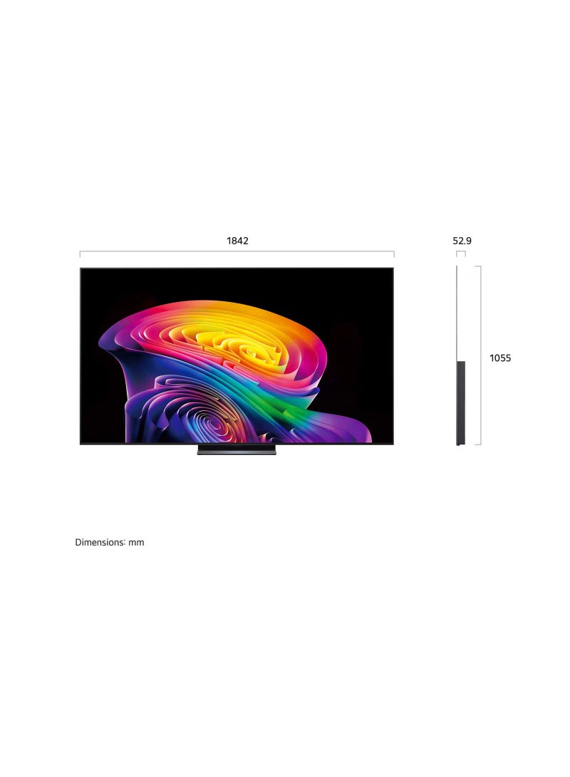LG 83'' LG OLED evo AI C6 4K Smart TV with X3.2 Higher Peak Brightness 2026 OLED83C66LA BLAVK - Image 2