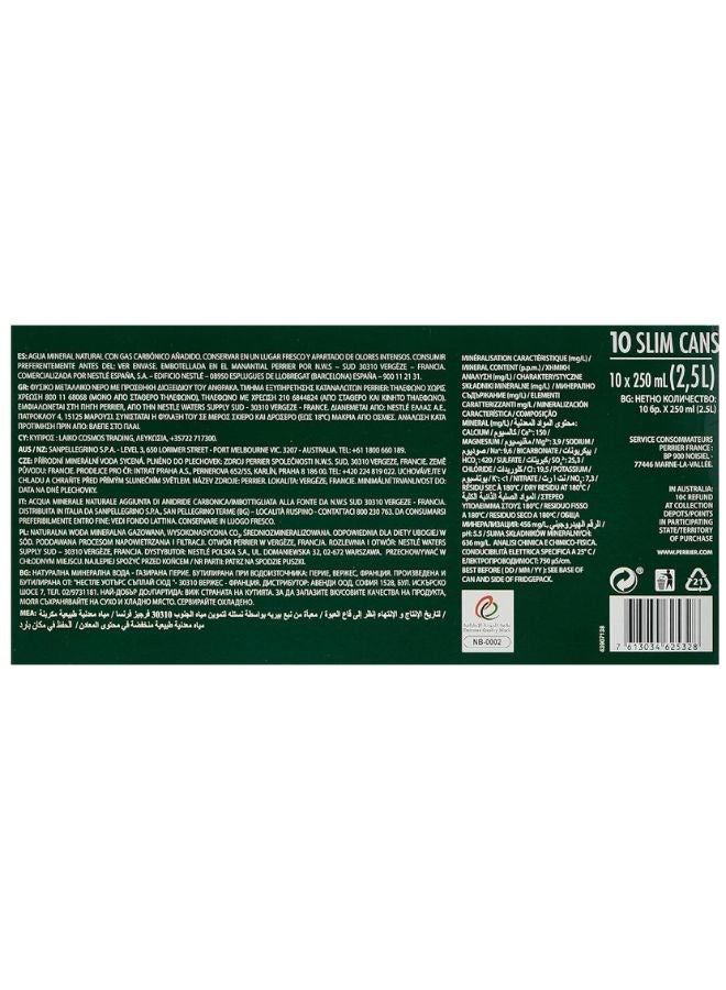 Perrier Plain Water Cans 10 x 250ml - Image 2