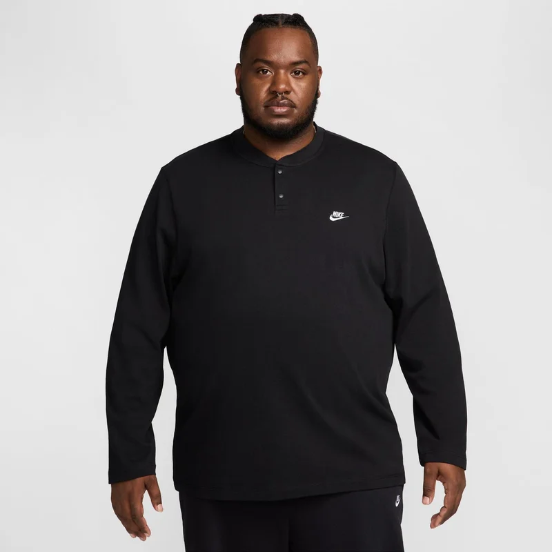 Nike Men's Club Long-Sleeve Henley
