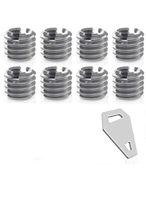 3/8" to 1/4" Bushing Convert Screw Adapter Tripod Ballhead Reducer, 1/4" to 3/8" Camera Convert Screw Adapter Mount for Tripod, Monopod, Ballhead, Video Light Stand & DSLR SLR cameras, Stainless Steel
