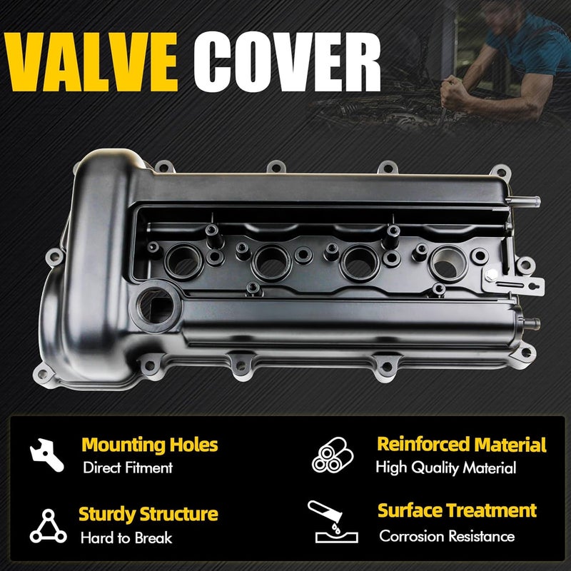 MILIPARTS G4FC Upgrade Aluminum Engine Valve Cover for Hyundai Kia 1.6L L4 (2006-2020) - Image 5