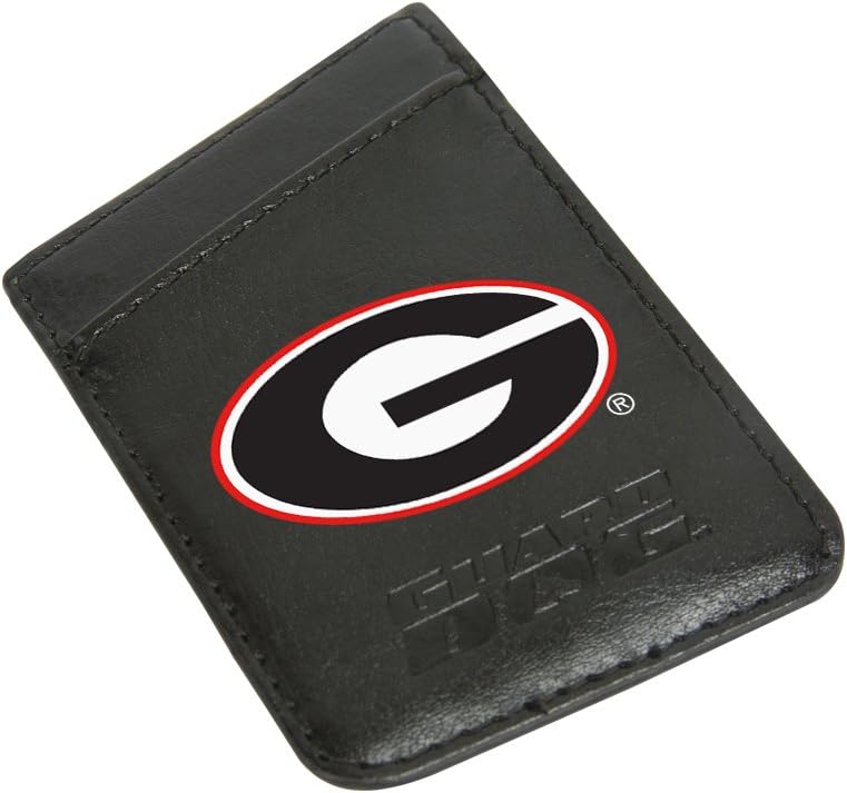 Guard Dog Leather Credit Card Holder/Phone Wallet with RFID Protection - Georgia Bulldogs - Image 1