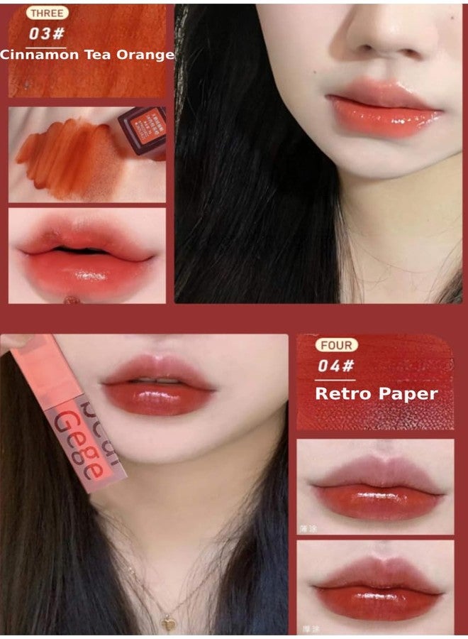 Gege Bear Velvet Lip Glaze | Semi-Transparent Matte Lip Tint with Doe-Foot Applicator | Smooth Blurring Finish for Gradient Lips | Long-Lasting Lightweight Lip Cream - Image 4