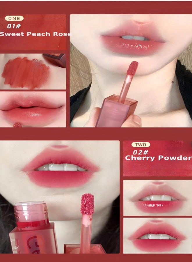Gege Bear Velvet Lip Glaze | Semi-Transparent Matte Lip Tint with Doe-Foot Applicator | Smooth Blurring Finish for Gradient Lips | Long-Lasting Lightweight Lip Cream - Image 3