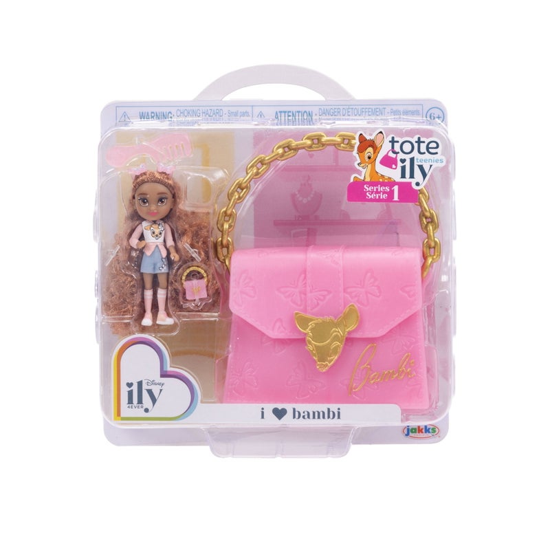 Jakks Tote ILY Teenies Disney Inspired Collectible Mini Doll & Purse (Assorted) - Image 3