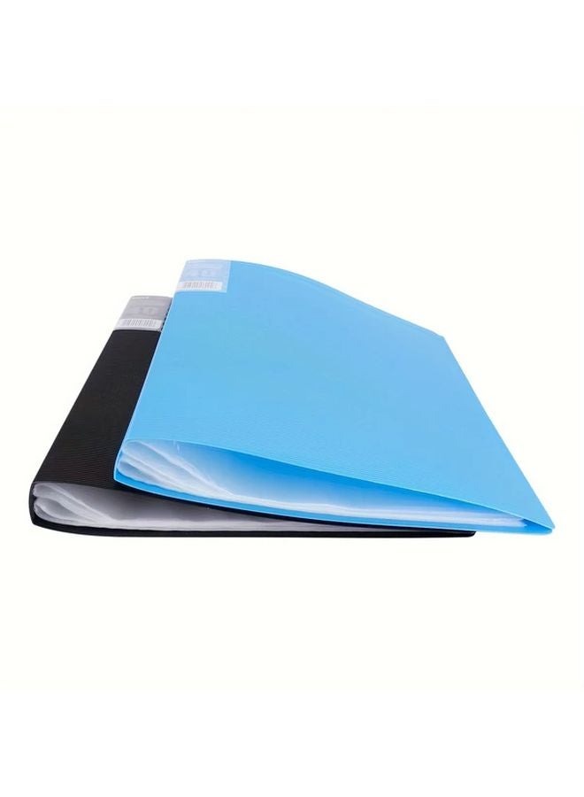 Black Eagle 40 Pocket Art Portfolio Binder with Clear Sleeves 8 7 x 11 8 Inches Holds 80 Pages - Image 3