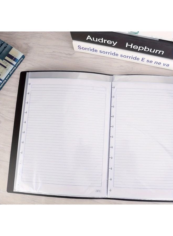 Black Eagle 40 Pocket Art Portfolio Binder with Clear Sleeves 8 7 x 11 8 Inches Holds 80 Pages - Image 4