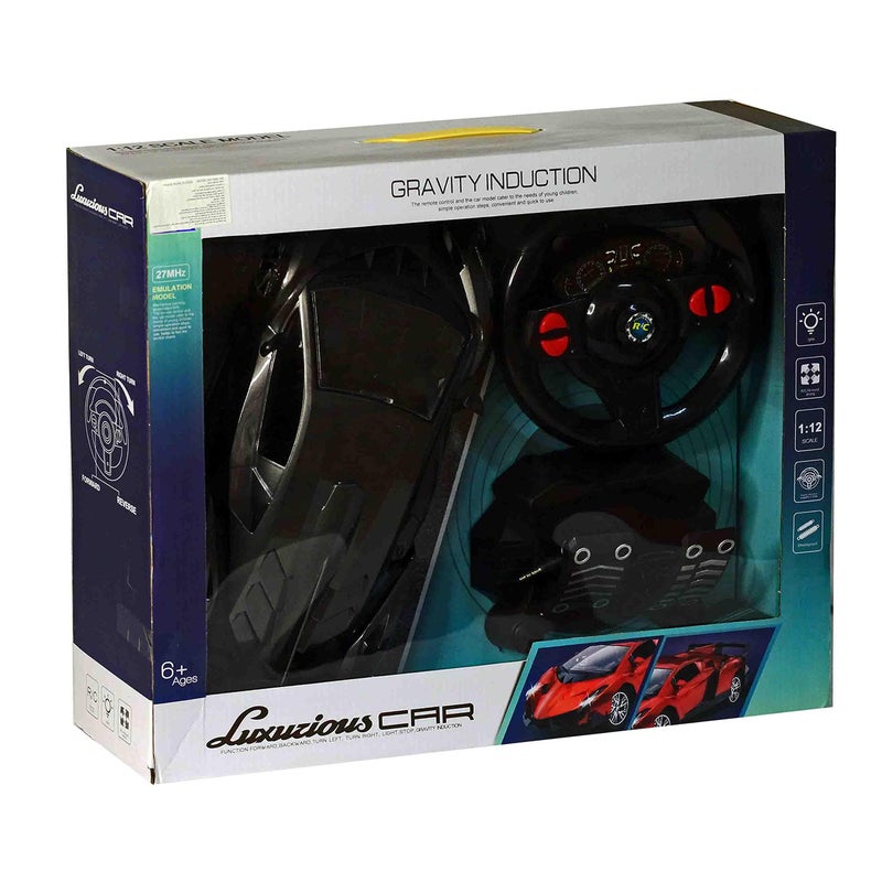Gravity Induction 1:12 Scale Car Model With Steering Wheel