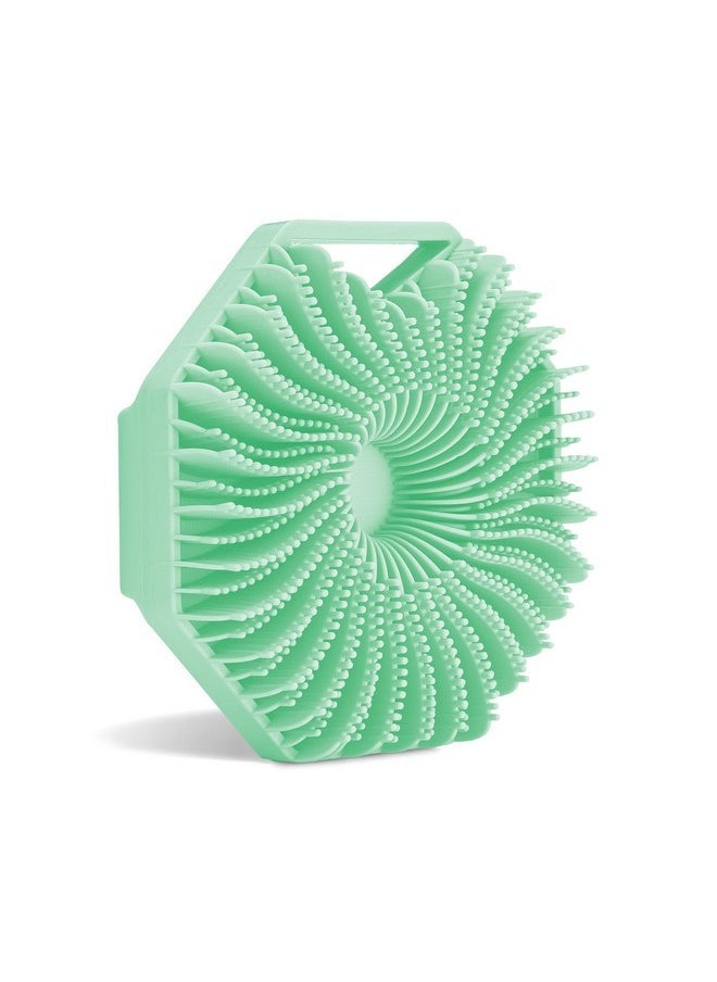 Sud Scrub Sud Scrub® Antimicrobial Silicone Body Scrubber, Exfoliating Body Scrubber for Sensitive Skin, Eco Friendly Shower Scrubber for Body, Silicone Body Brush for Showering, Mint  - Image 1