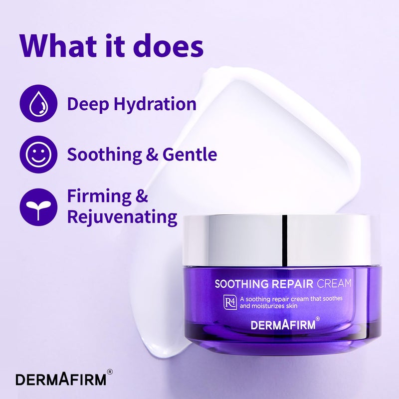 Dermafirm كريم الوجه المرطب المهدئ ديرمافيرم R4 | مرطب يومي للوجه مع الأوكالبتوس والبيبتيد والكولاجين | لطيف لجميع أنواع البشرة بدون تجارب على الحيوانات بدون بارابين 1.69 أونصة سائلة - Image 5