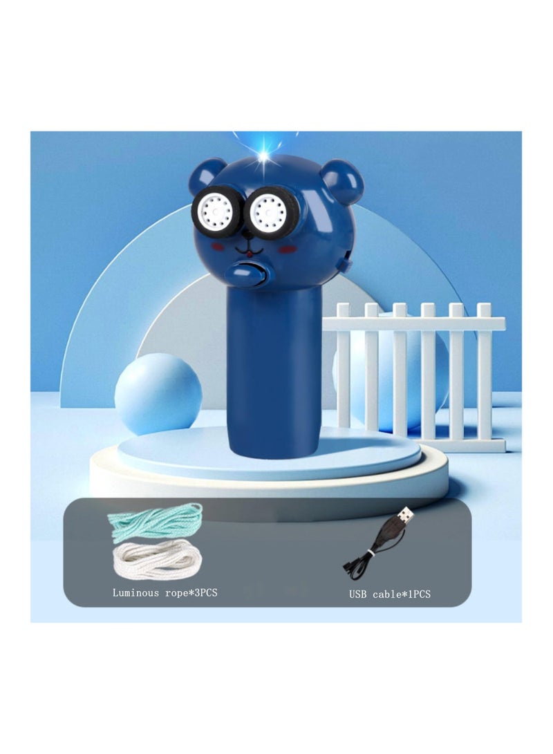 SYOSI Glow in The Dark Rope Launcher, Novelty Fun Toy for Kids and Adult, Interactive Loop Lasso Zip String, Ideal Gift for Boys & Girls, Rave Accessories, loop Rope Launcher, Blue - Image 2