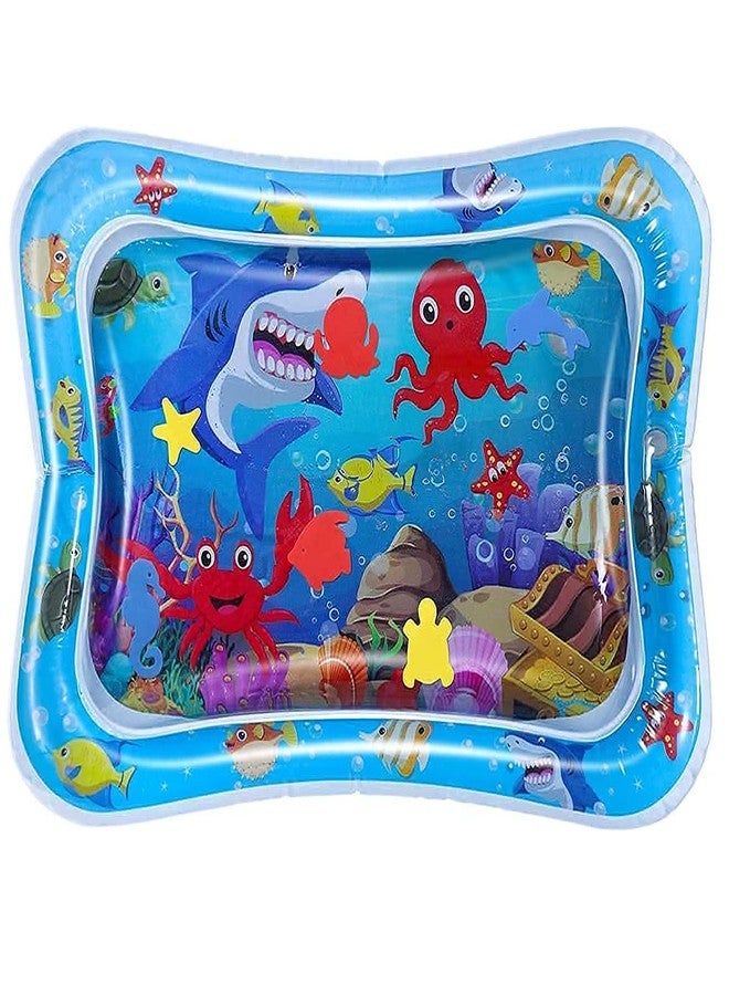 OANGO Tummy Time Baby Water Mat Inflatable Baby Play Mat Activity Center for Infant Baby Toys 3 to 15 Months, Baby Gifts for Boys Girls(Assorted Design) - Image 1
