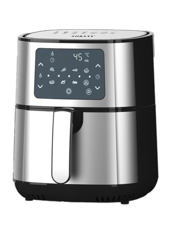 Sokany Essential Air Fryer SK 8048 Digital Touch Screen 7L 1700W Silver 220V 50Hz - Image 1