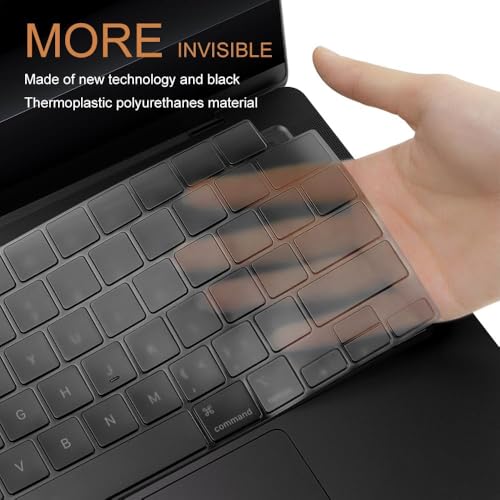 MasiBloom Keyboard Cover Skin for 2025-2021 MacBook Pro 14" 16 inches (M5 M4 M3 M2 M1) Pro/Max Chip A3434 A3112 A3185 A3401 TPU Protector Accessories US/ANSI Layout (Space Black) - Image 5