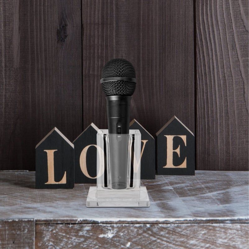 Microphone Stand Mic Storage Holder Desktop Mic Holder for KTV - Image 4